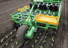 Mașini de plantat Basrijs Soil-block planter 3-hitch poin model  5 rows
