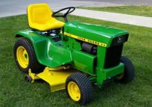 Mașini de tuns iarba Ride on și Tractoare de grădină John Deere 112