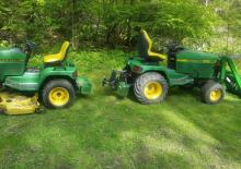 Mașini de tuns iarba Ride on și Tractoare de grădină John Deere Z445