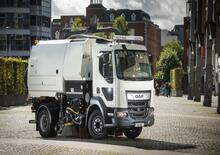 Măturători stradale montate pe camion, operare duală Bucher-Schörling MaxPowa V65t