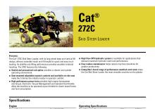 Mini încărcătoare Caterpillar 272C