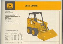 Mini încărcătoare John Deere Construction JD24