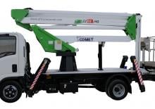 Nacele cu braț articulat montate pe camion Comet Eurosky 22-2-10 HQ JIB