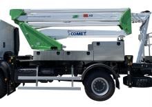 Nacele cu braț articulat montate pe camion Comet Eurosky 31-2-17 HQ JIB