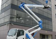 Nacele cu braț articulat montate pe camion Socage forSte 20 D Speed