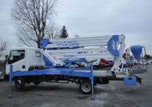 Nacele cu braț articulat montate pe camion Socage forSte 24 DJ