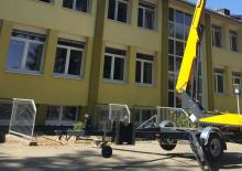 Nacele cu braț articulat montate pe trailer Paus GT 21 A