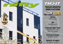 Nacele cu braț articulat montate pe camion Niftylift TM 34 T