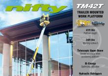 Nacele cu braț articulat montate pe camion Niftylift TM 42 T