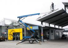 Nacele cu braț articulat montate pe trailer Paus Worklift GT 16 A