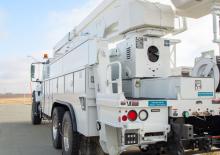 Nacele cu braț articulat montate pe trailer Altec A72T-E88