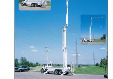 Nacele cu braț articulat montate pe trailer Altec A77T-E93