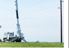 Nacele cu braț articulat montate pe trailer Altec AH100A