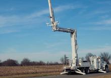 Nacele cu braț articulat montate pe trailer Altec AN55-E88