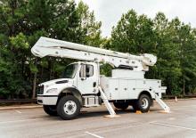 Nacele cu braț articulat montate pe trailer Altec AN55-OC+