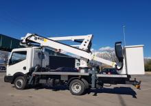 Nacele cu braț articulat montate pe camion Movex ATL 16