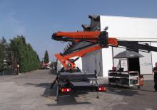 Nacele cu braț articulat montate pe trailer Benelligru BA 22