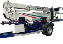 Nacele cu braț articulat montate pe trailer CELA DT-72