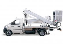 Nacele cu braț articulat montate pe trailer Multitel MXE 170