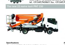 Nacele cu braț articulat montate pe trailer ISOLI PNT230