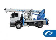 Nacele cu braț articulat montate pe trailer Socage TJ 35