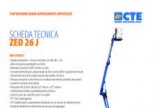 Nacele cu braț articulat montate pe trailer CTE Z 26