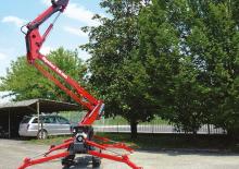 Nacele cu braț articulat pe șenile Basket Spider 18