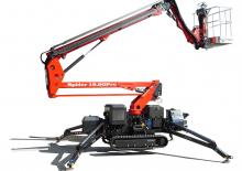 Nacele cu braț articulat pe șenile Platform Basket SPIDER 18.90