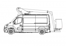 Nacele telescopice montate pe camion Klubb E13