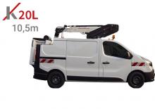 Nacele telescopice montate pe camion Klubb K20L