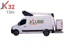 Nacele telescopice montate pe camion Klubb K32
