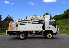 Nacele telescopice montate pe camion Terex LT40i