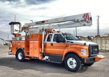 Nacele telescopice montate pe camion Terex Optima HR50