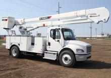 Nacele telescopice montate pe camion Terex Optima TCX60