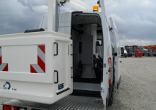 Nacele telescopice montate pe camion Danilift P140V