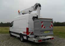 Nacele telescopice montate pe camion Danilift PD175V