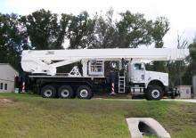 Nacele telescopice montate pe camion Bronto Skylift S200XDT