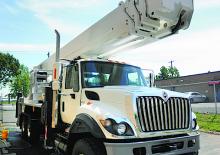 Nacele telescopice montate pe camion Bronto Skylift S295HLA