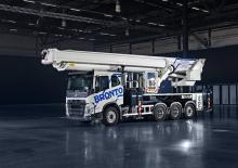 Nacele telescopice montate pe camion Bronto Skylift S70XT-J
