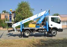 Nacele telescopice montate pe camion Socage T 318 ForSte