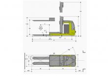 Order pickers (preparatoare de comenzi) Clark COP 01 ac