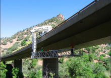 Nacele cu braț articulat montate pe trailer Aspen Aerials  A-30 