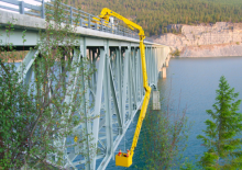 Nacele cu braț articulat montate pe trailer Aspen Aerials  A-62