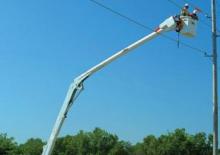 Nacele cu braț articulat montate pe trailer Altec AA55E