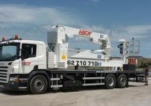 Nacele cu braț articulat montate pe trailer Barin AB 18