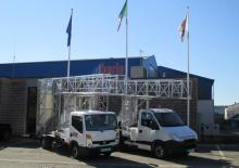 Nacele cu braț articulat montate pe trailer Barin ABC 60/L