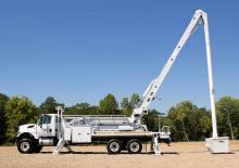 Nacele cu braț articulat montate pe trailer Altec AN67