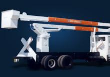 Nacele cu braț articulat montate pe trailer Hidro-Grubert BL 24CA