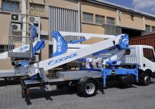Nacele cu braț articulat montate pe trailer Socage DA 424 forSte