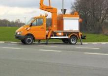 Nacele cu braț articulat montate pe trailer Ruthmann K 110